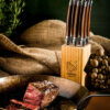 steak mes wood